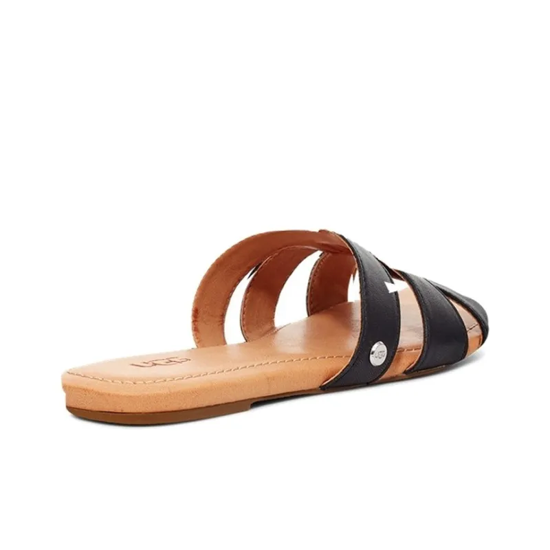 UGG Teague Black Slippers 'Black Brown' Women's-4
