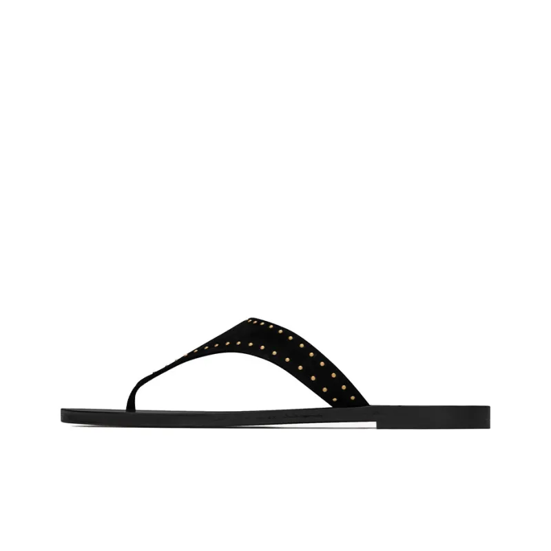 SAINT LAURENT Slide Slippers Women's Black-0