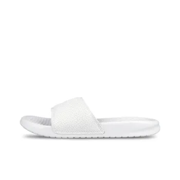 Nike Benassi JDI Rubber Sole Slide Slippers Men's White