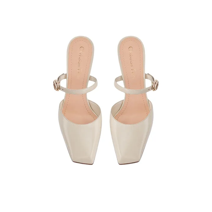 DIOR Rhodes High Heels 8cm Women's White-4