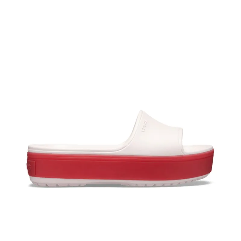 Crocs Crocband Slide Slippers Unisex White/Red-1