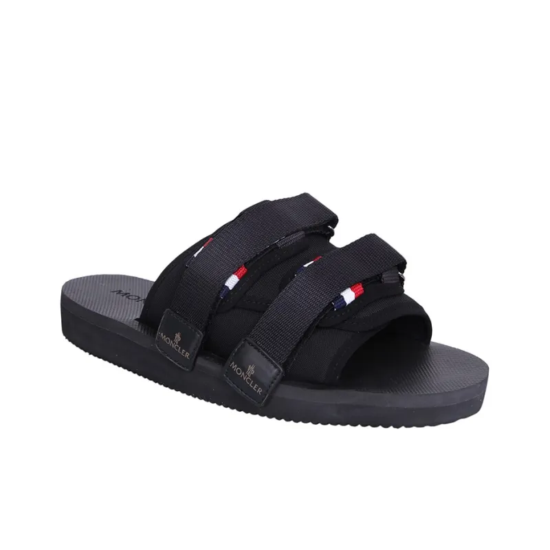 Moncler Logo Patch Slidework Sandals-1