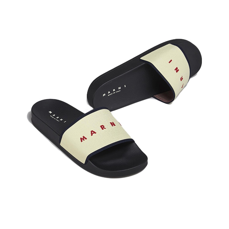 関税送料込♪MARINI/LOGO JACQUARD SLIDE Marni - Logo jacquard slides Marni