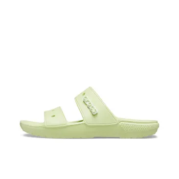 Crocs Classic Clog Cozy Unisex Gray Green Slippers