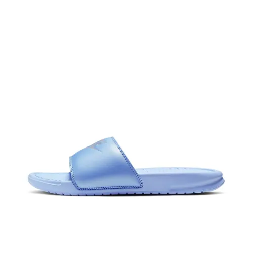 Nike Benassi JDI Slide Slippers Women's Blue/White