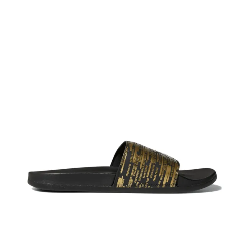 Adidas Adilette Comfort Black Gold Slippers 'Black Gold'-1