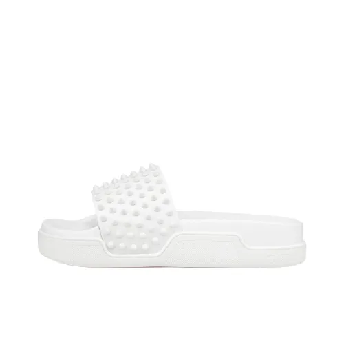 Christian Louboutin Slide Slippers Men White