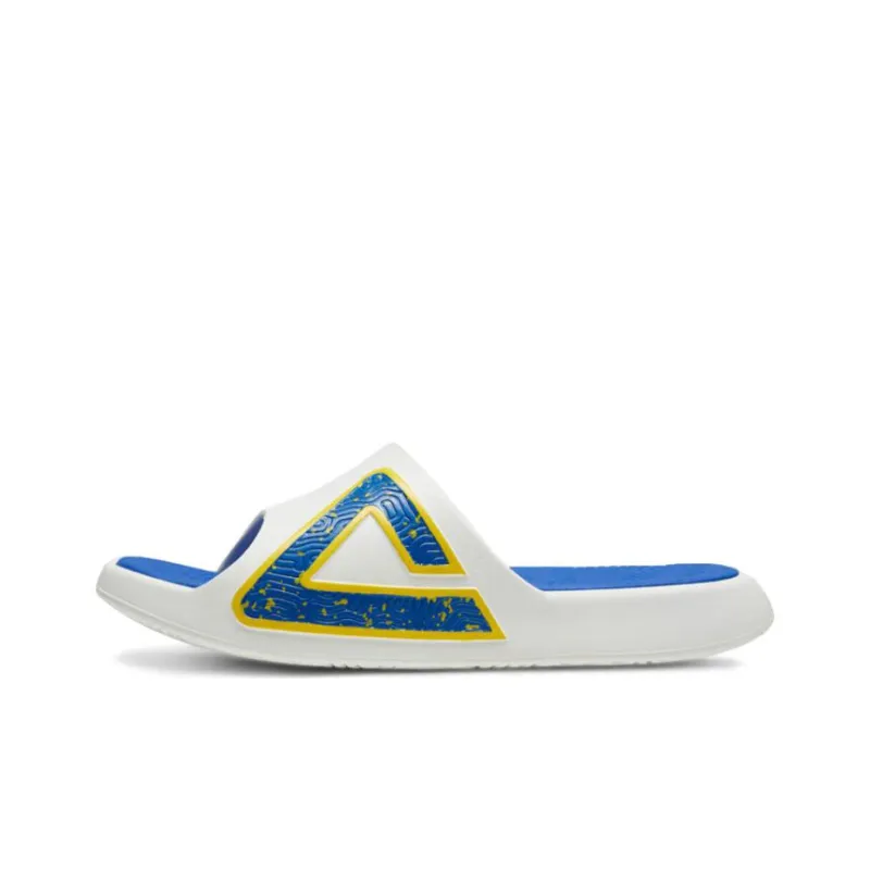 PEAK Guochuang Series Slide Slippers Men White Blue-0
