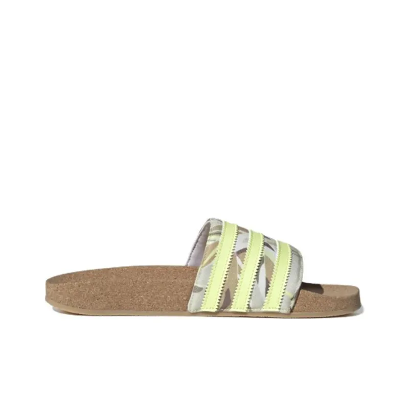 Adidas Originals Adilette Cork 'Yellow' Women's-1
