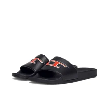 DIESEL Sa-Mayemi Slide Slippers Women's Black Orange