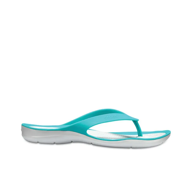 Crocs Abrasion Resistant Flip Flops Women's Light Blue-1