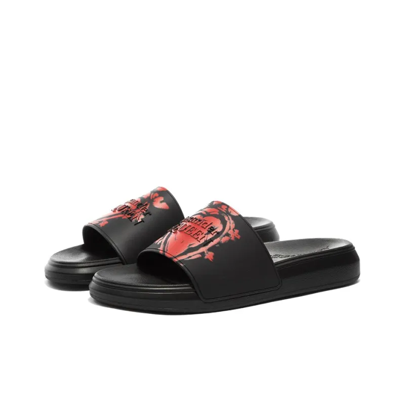 Alexander McQueen Slip Resistant Slide Slippers Men's Black-2