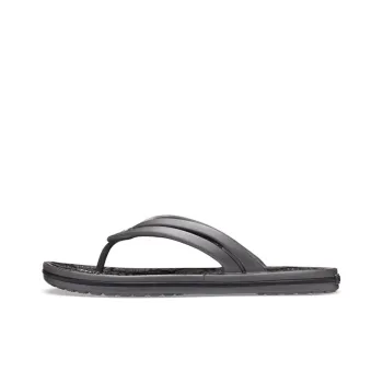 Crocs Leopard Print Printing Flip Flops Shoe Black Women's