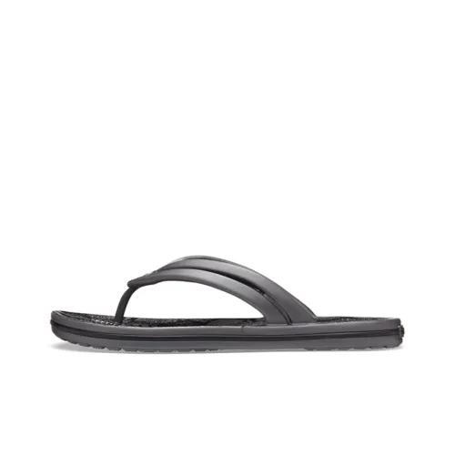 Crocs Leopard Print Printing Flip Flops Shoe Black Women's