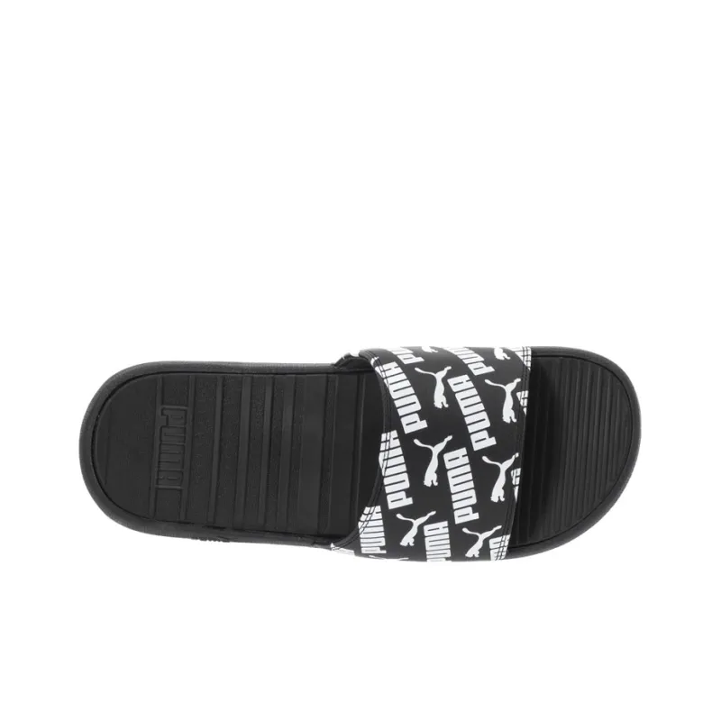 PUMA Cool Cat Bold 2 Slide All Over Logo Black White-3