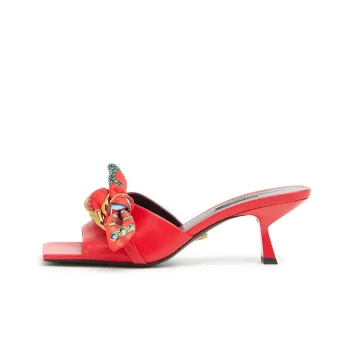 VERSACE Quick Dry Slide Slippers Women's Red