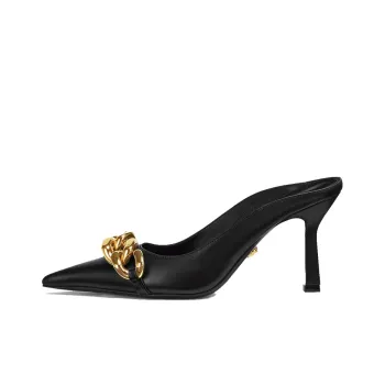 VERSACE Medusa Chain trim Backless Mules