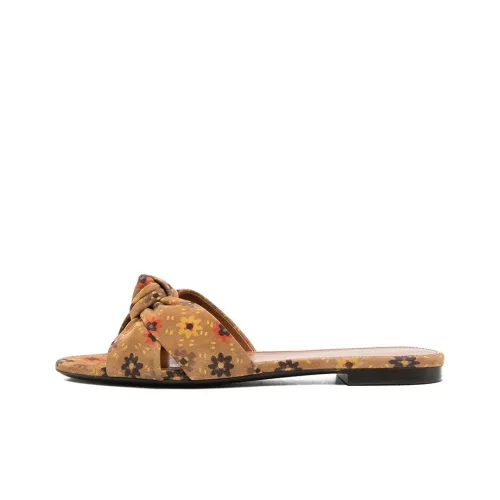 SAINT LAURENT Slide Slippers Women's Yellow