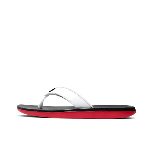 Nike Kepa Kai White Black Red Slippers 'White Black Red'