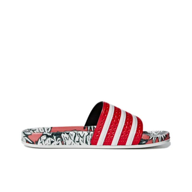 Adilette Women's Adidas Originals Slides 'Scarlet' Women's-1