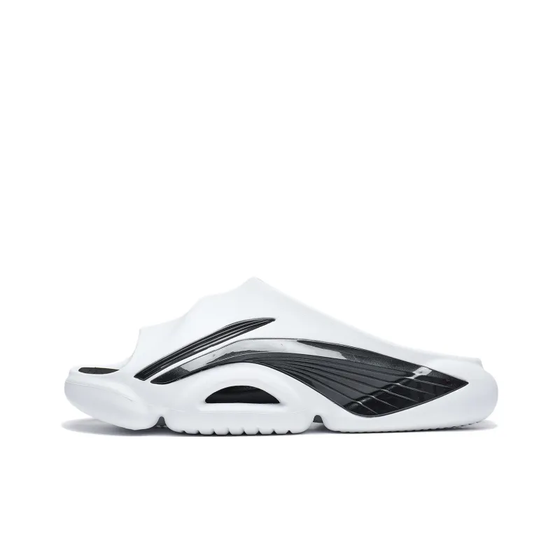 LiNing BADFIVE Slide EVA Slide Slippers Men's White Black-0