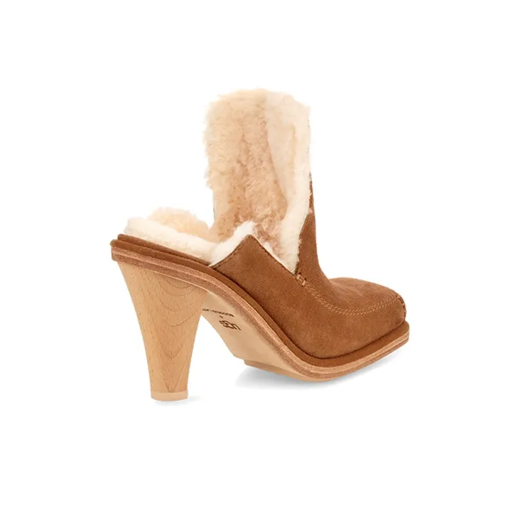 UGG Court Mule High Heels Women's Chestnut-4