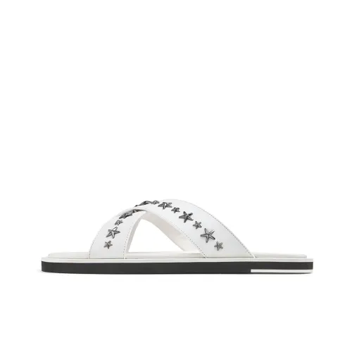 Jimmy Choo Slide Slippers Men's White