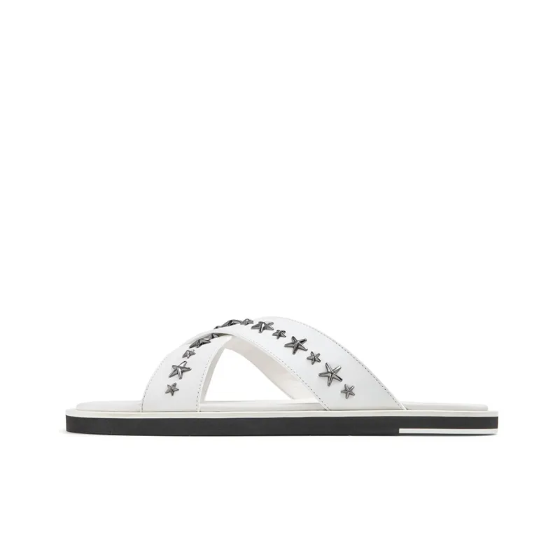 Jimmy Choo Slide Slippers Men's White-0