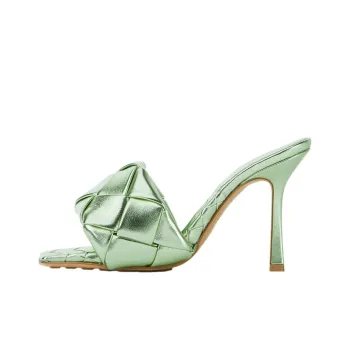 Bottega Veneta Intreccio Metallised Mules Women's