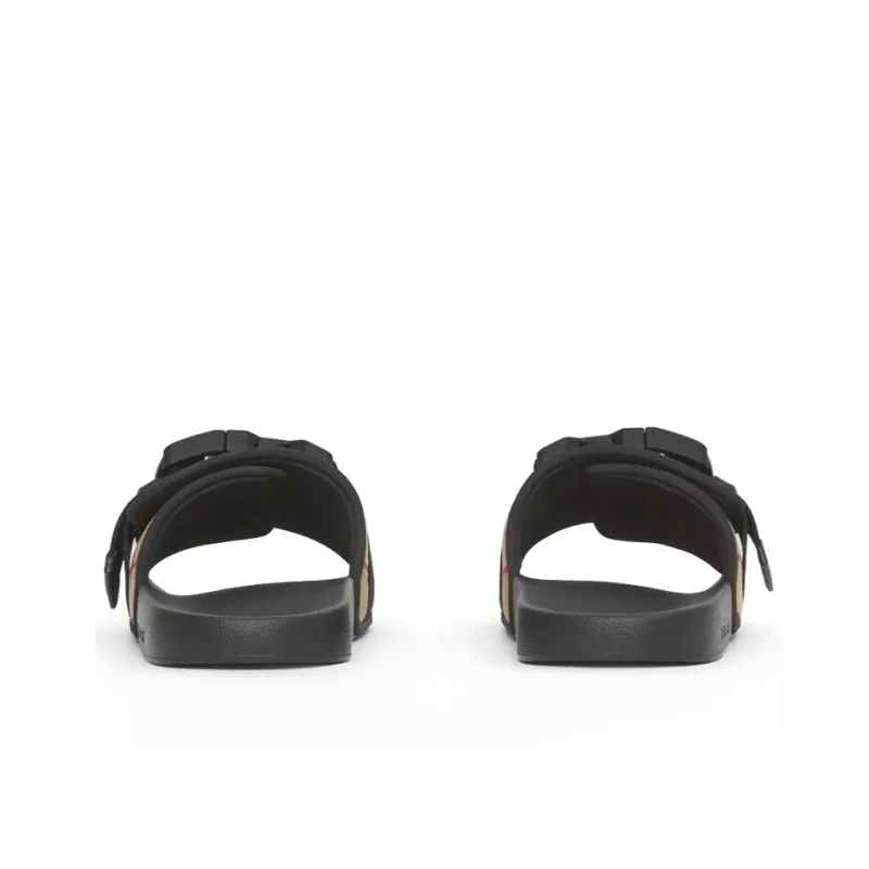 Burberry Vintage Check Buckled Slides-4