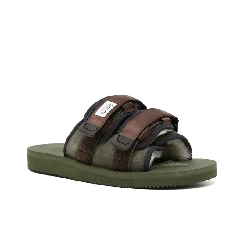 Suicoke Slide Slippers Men Green-2