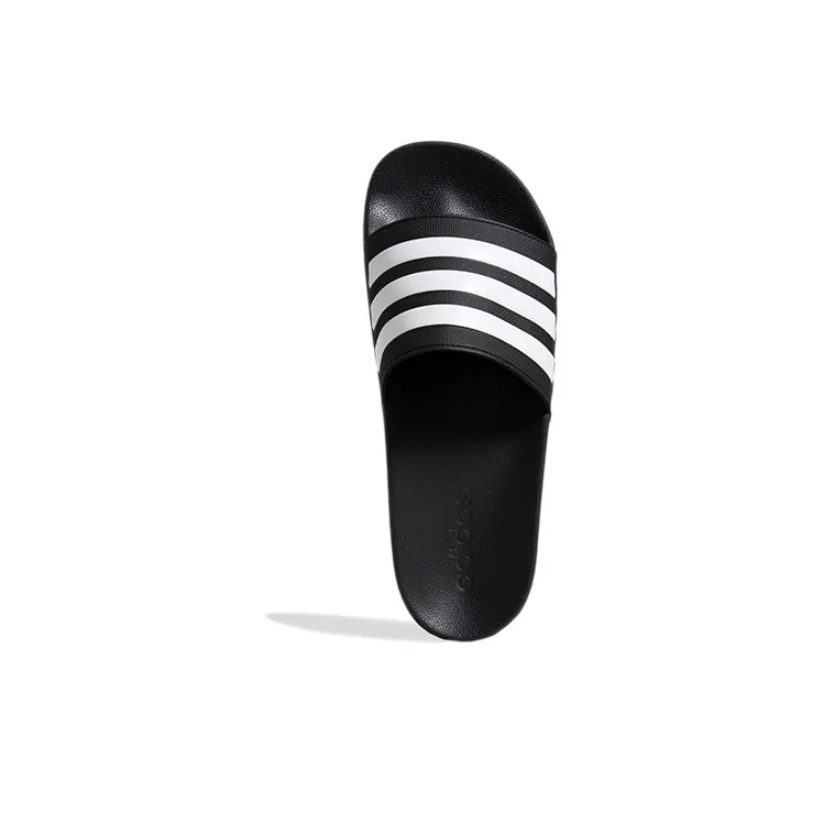 Adidas ADILETTE SHOWER Rubber Sole Slide Slippers Unisex Black White-4