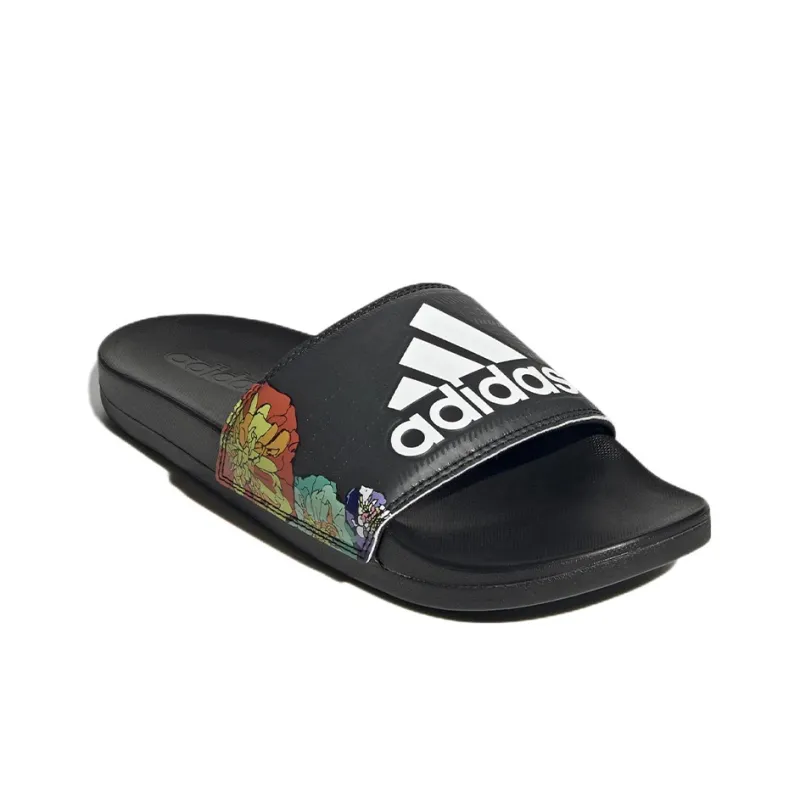 Adidas Adilette Comfort Slide 'Black Floral' Women's-2