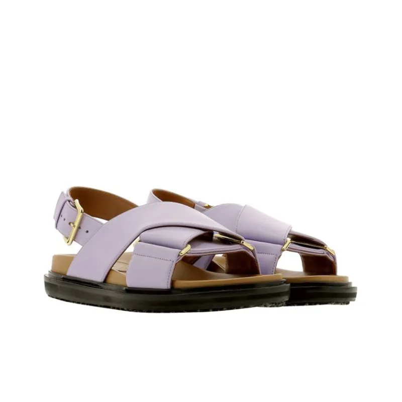 MARNI Strap Sandals Women's Purple-2