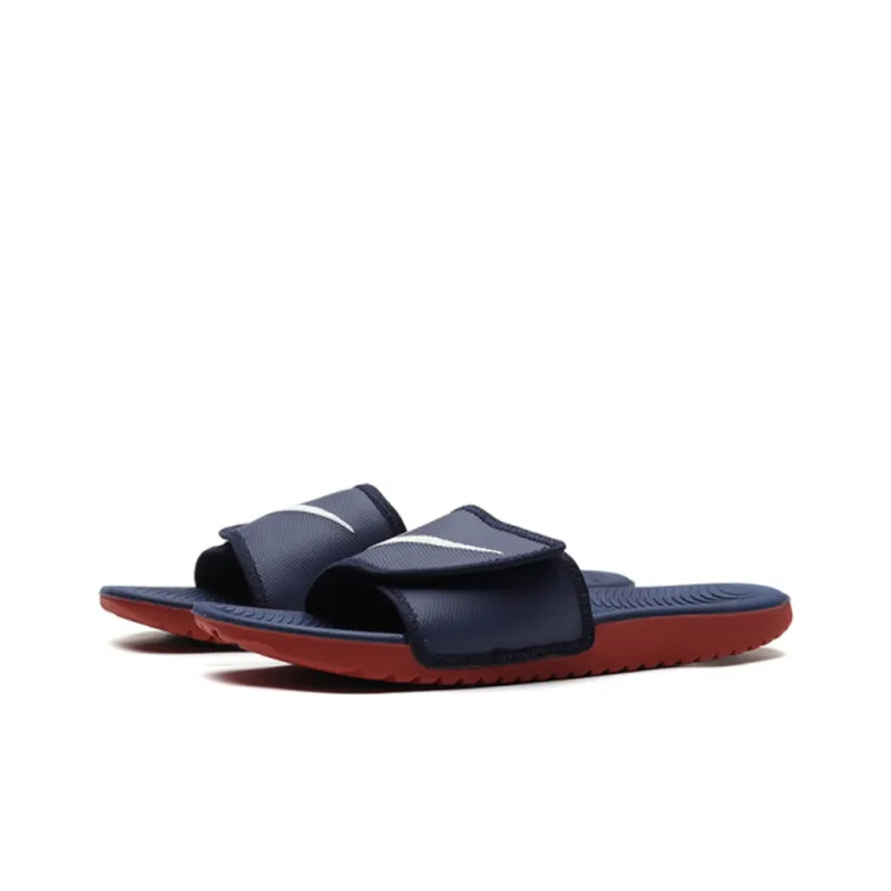 Nike Kawa Adjust Slipper Red/Blue-2