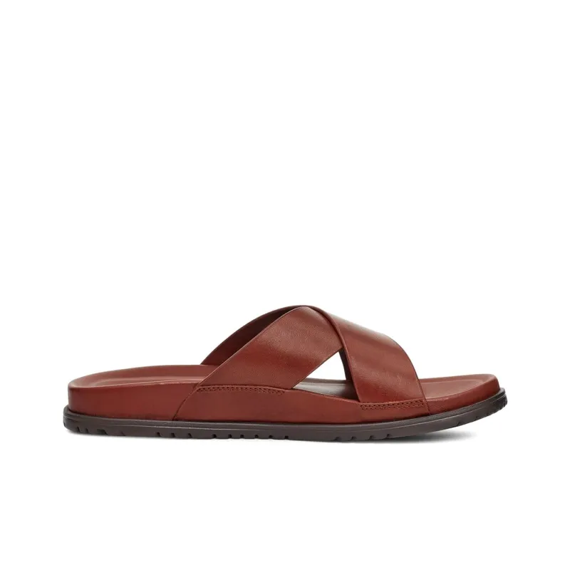 UGG Rubber Sole Slide Slippers Men's Red Brown-1