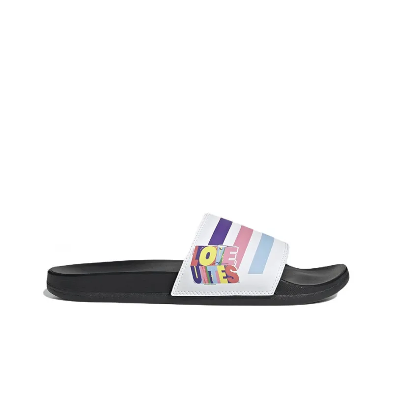 Adidas Adilette Comfort Sandals Cloud White Semi Turbo Pulse Amber-1