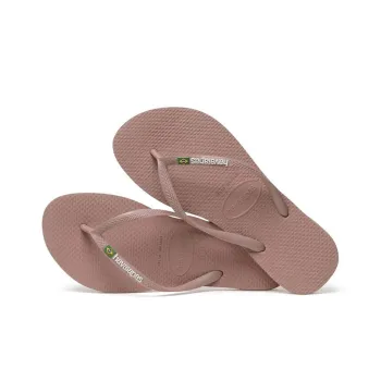Havaianas SlimBrasil Stylish Sandals Women's Lotus Coffee