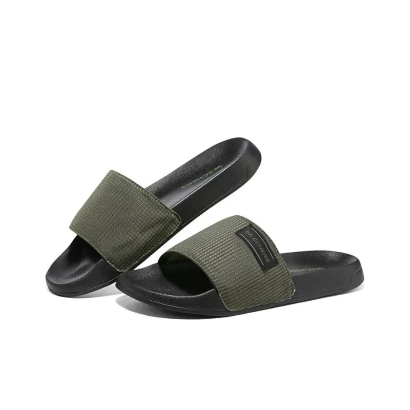Skechers Side Lines EVA Slide Slippers Men's Olive Green-3