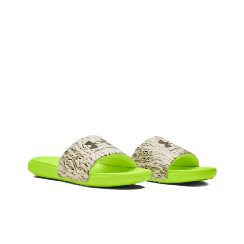 Under Armour Ansa Graphic Slide 'Lime Surge Tiger Camo'-2