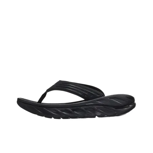 HOKA ONE ONE Ora Recovery Flip Slide Slippers Men Black