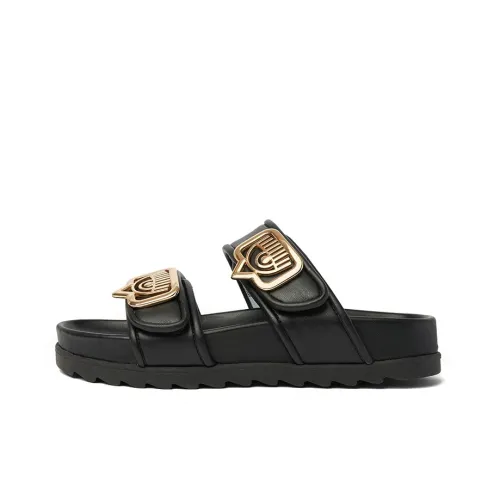 CHIARA FERRAGNI Slide Slippers Women's Black