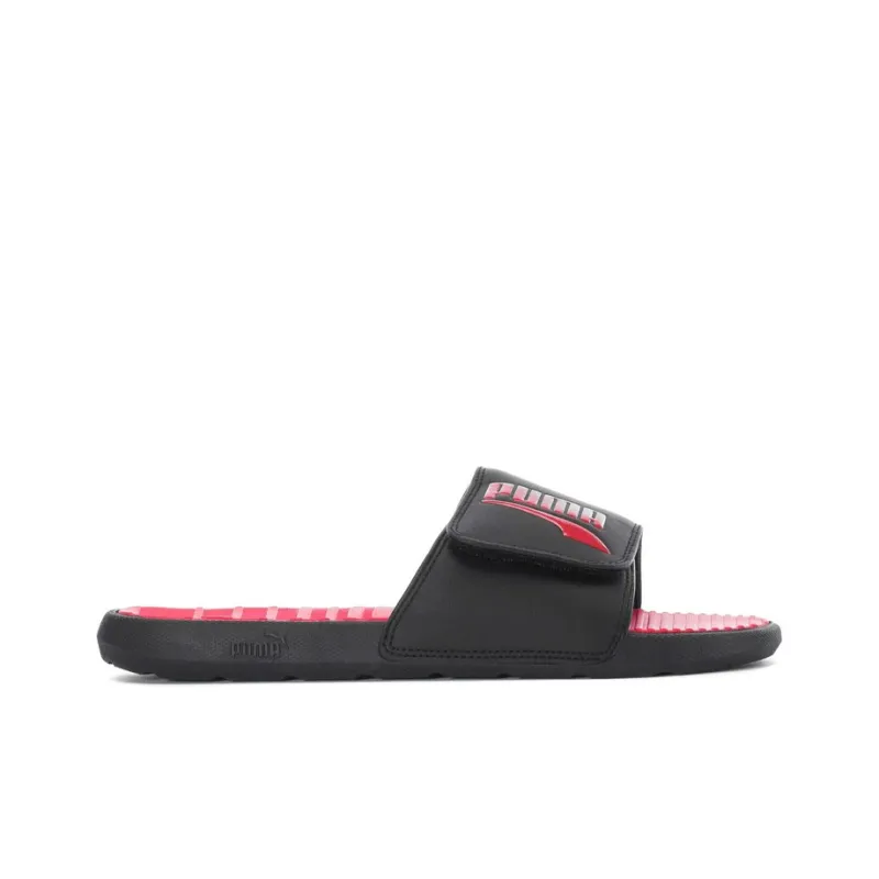 Puma Cool Cat Formstrip Slides 'Black High Risk Red'-1