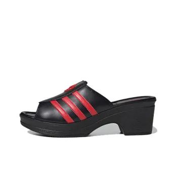 Adidas Originals Trefoil Mules Lotta Volkova Black Red Women's