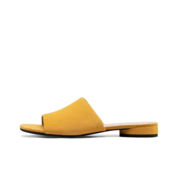 Ecco Rubber Sole Slide Slippers Women's Bright Yellow
