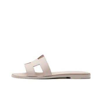 HERMES Oran Leather Sandals Women's