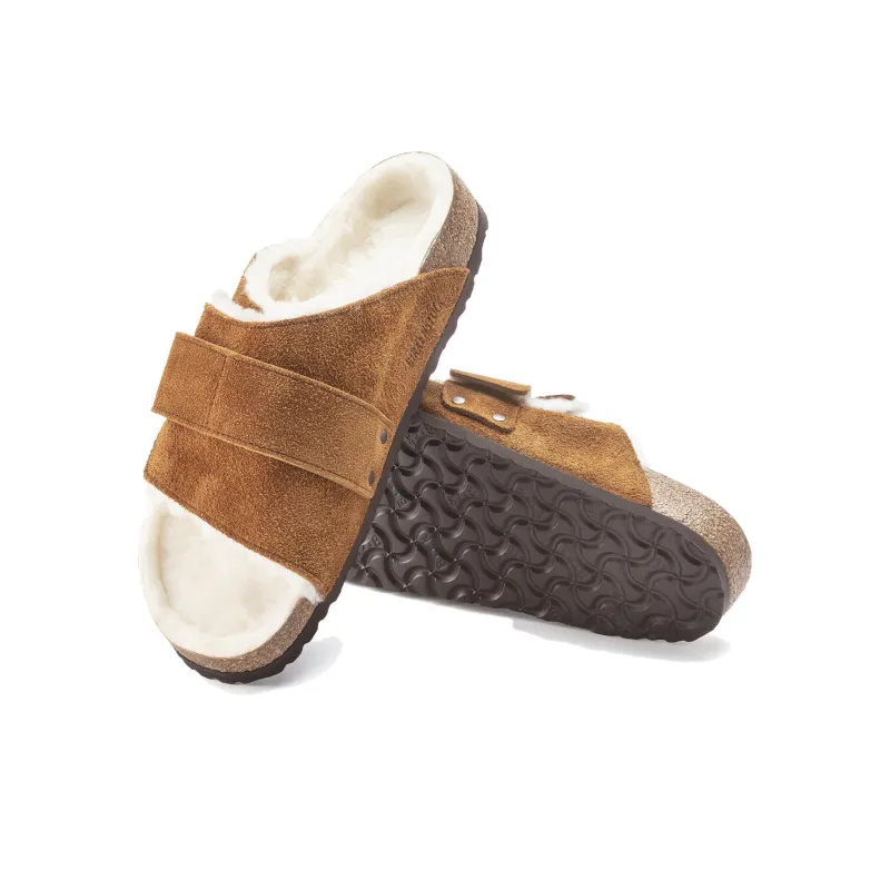 Birkenstock Slide Slippers Men's Tan Narrow Fit-4