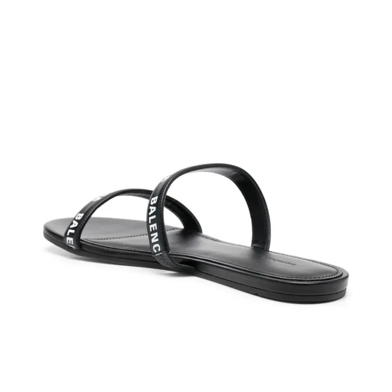 Balenciaga Logo Sandals 'Calf Black' Women's-3