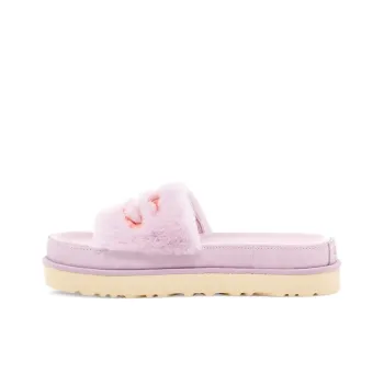 UGG Laton Fur Slide Purple Slippers Women's