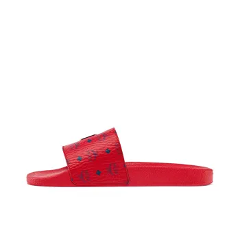 MCM Visetos Stylish Sandals Men's Red
